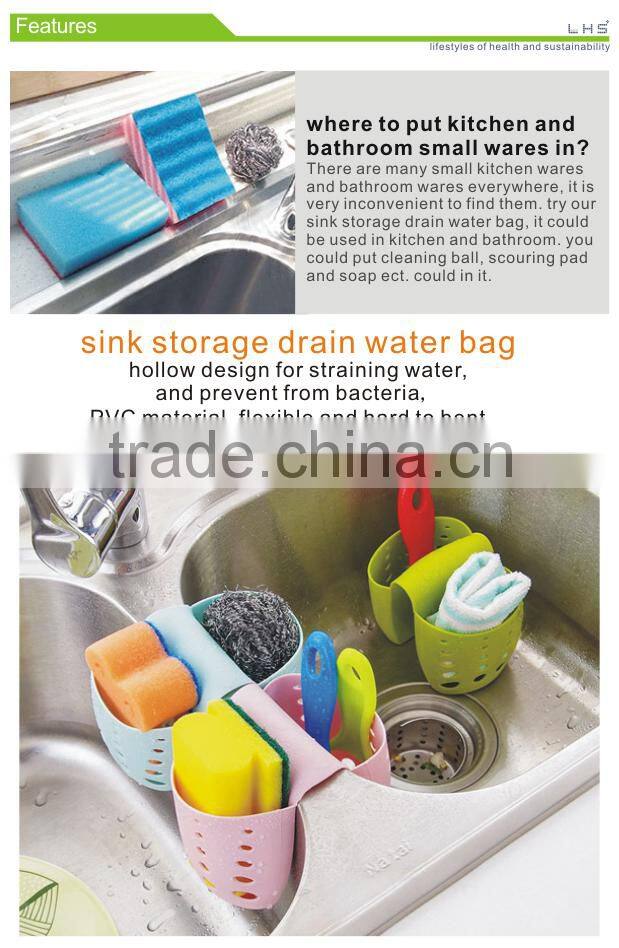 Manufacture supply free sample avaible PVC hanging kitchen sponge holder