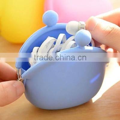 Fashion colorful jelly silicone coin purse/wallet for promotion