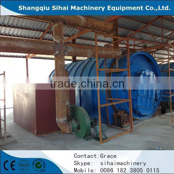 High quality scrap plastic recycling for fuel oil machine