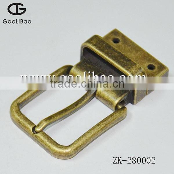 28mm Zinc alloy pin reversible buckles hot selling pin buckle for belt ZK-280002