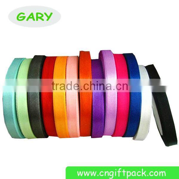 Gold Edge Blue Elegant Satin Christmas Ribbon