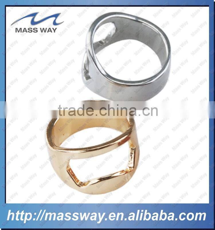 custom fashion stainless steel beer finger ring bottle opener