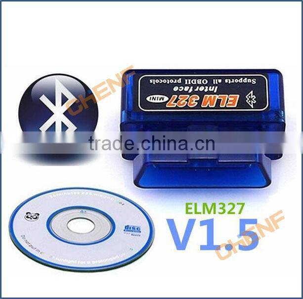 Newest Arrived Super MINI Bluetooth ELM327 V2.1 OBD2 / OBDII ELM 327 for Android Torque Car Code Adapter