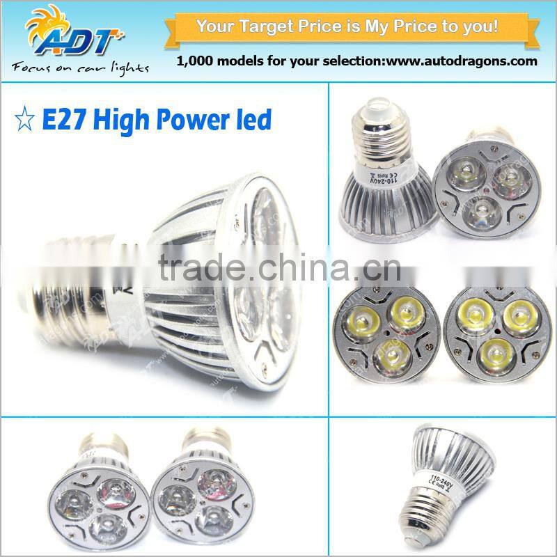 warm white high power led bulbs E27 base