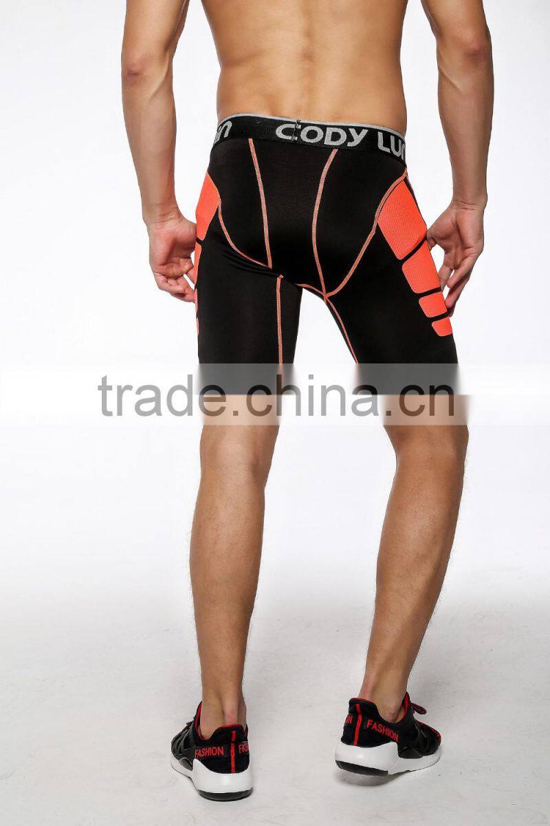 Guangzhou Wholesale or custom men spandex black white compression Wolf Boxer Shorts running shorts