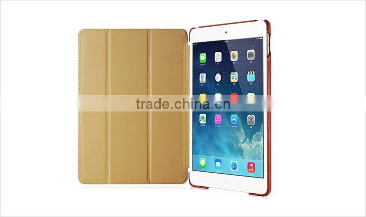 new arrival real leather case for iPad Air 2