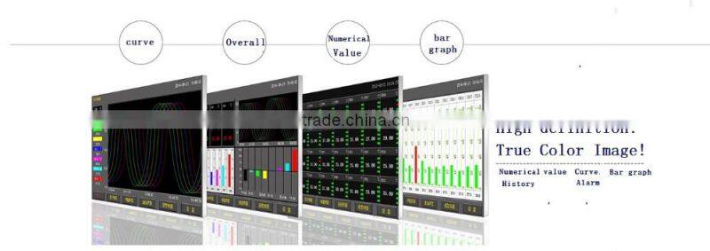 8/16/24/32 up to 64 channels New style colorful LCD display Paperless Data Recorder