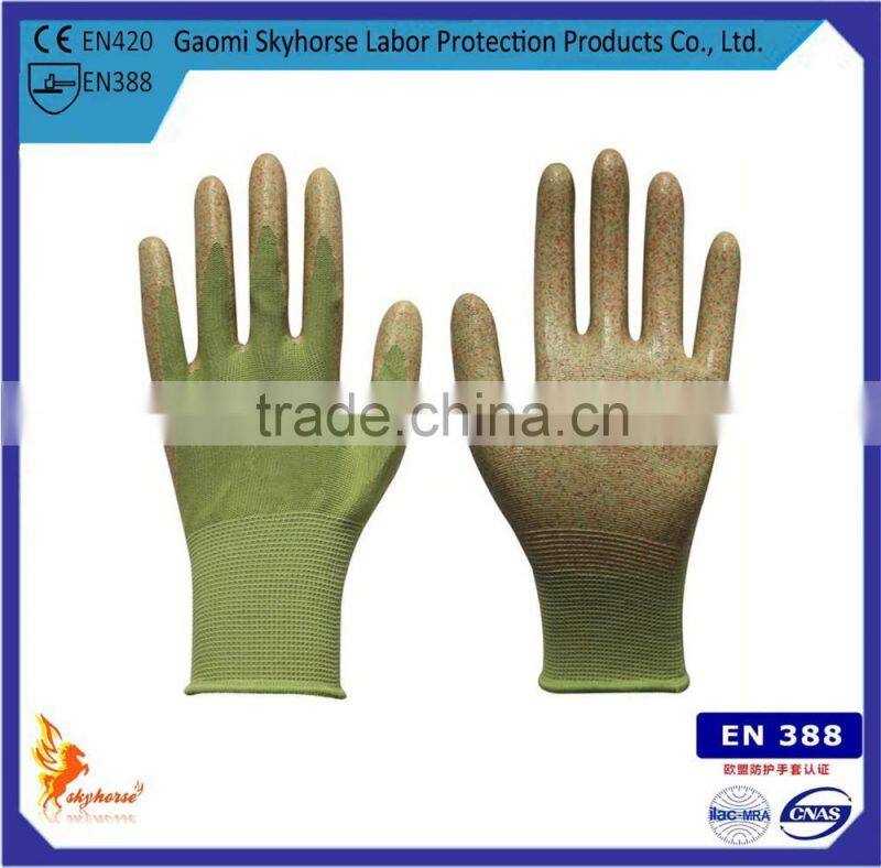 Guantes de trabajo With Nitrile Coated 13G Polyester Shell