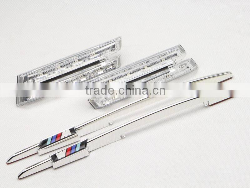 LED side marker lights for BMW E92 E90 E81 E82 E87 E88 E91 E60 E61 clearance M logo LED side lamps