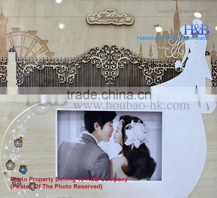 10*10 14*14 Crystal And Paiting Cover Fashion Hot Sale Photo Book Wedding Photo Album