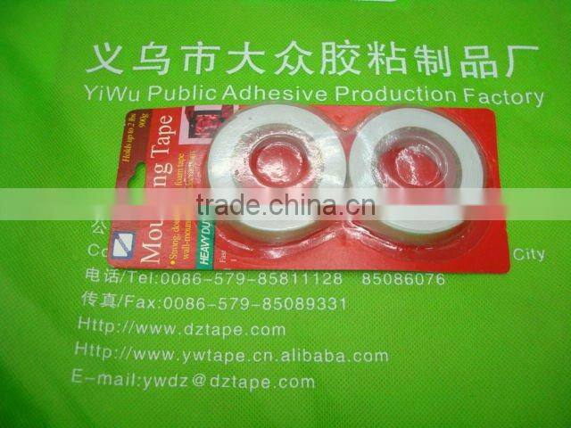 withe color double side tape with hotmelt glue