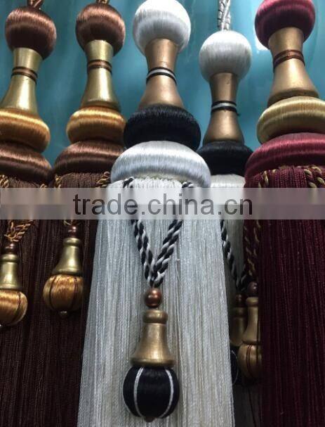Alibaba china handmade beaded tassel rayon tieback