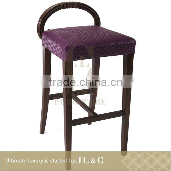 AC12-09 The popular bar chair, high bar stand with oxhide leather from china supplier-JL&C Furniture