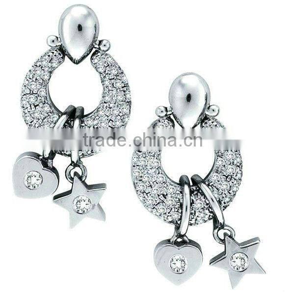 2013 earring display stainless steel earrings fashion jewelry for women
