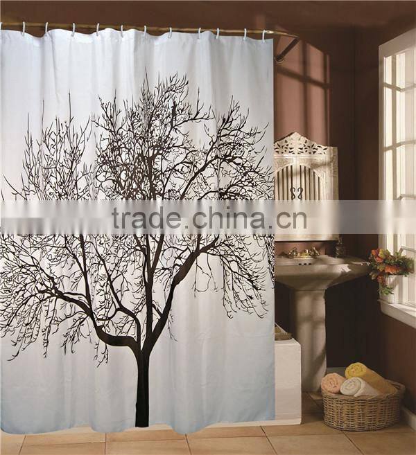Printed Polyester Shower Curtain