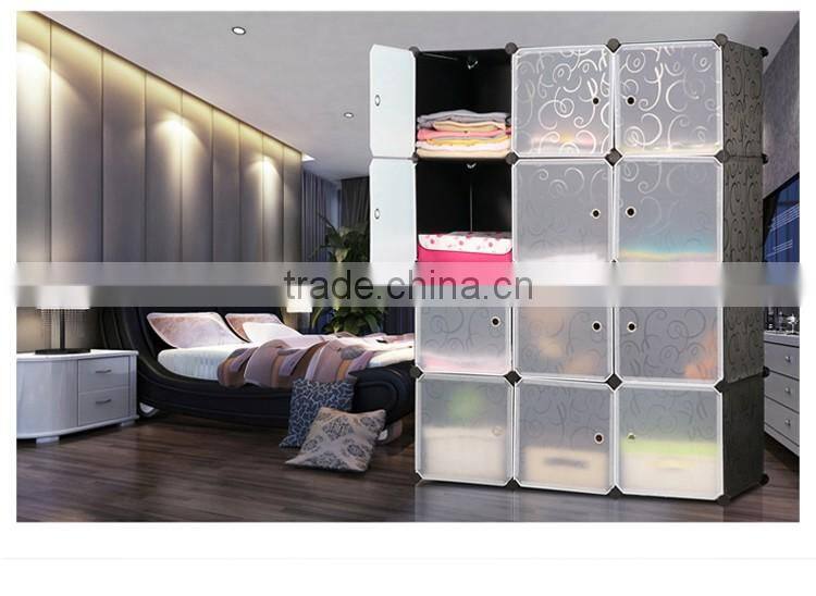 Fashionable plastic indian bedroom wardrobe design