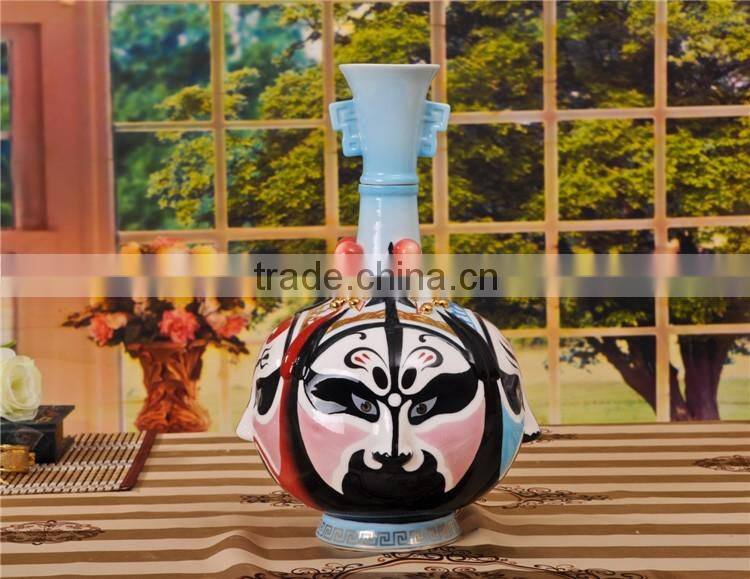 made in China art porcelain wine bottle