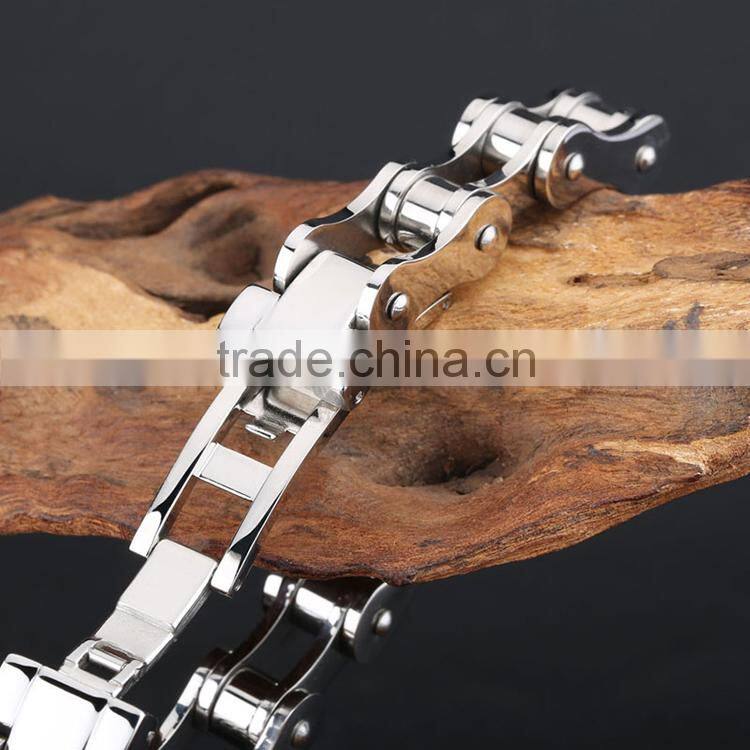 Fashion Chain Bracelet Hot Sale For Woman Alibaba supplier High Quality Stainless Steel Bicycle Chain Bracelet