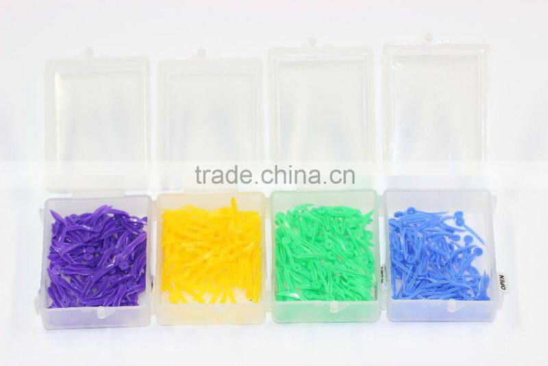 Promotion! New Plastic Poly disposable dental wedges with hole