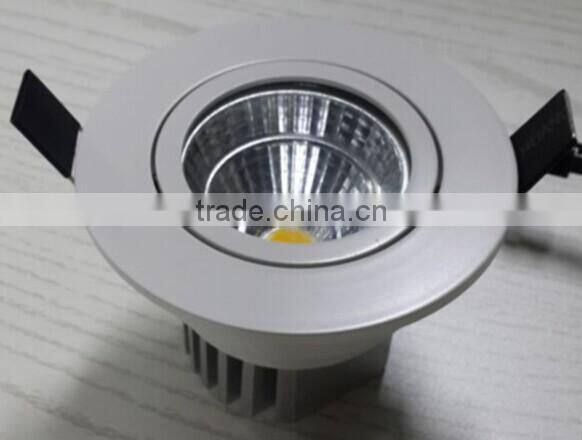 Recessed 5w cob led downlight with reflector for commercial lighting