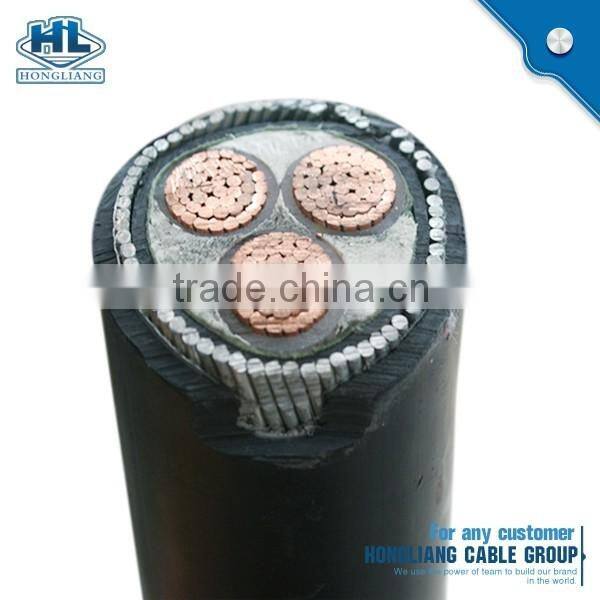 Power Cable 0.6/1kv PVC/XLPE Insulated Sheathed Steel Tape/Wire/AL Wire Armoured Low Voltage 95mm2 pvc insulated cable