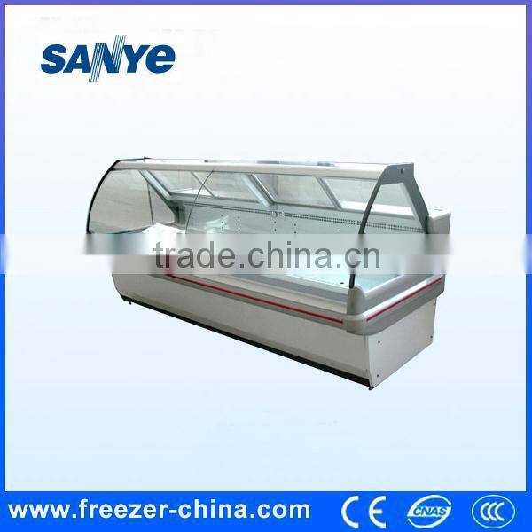Supermarket Display Meat Chiller Cabinet Showcase