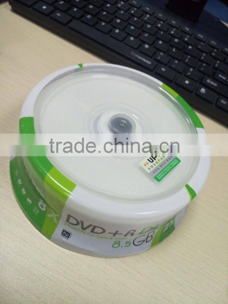 Printable dvd+r 8.5GB dvd+r dl D9 dual layer rewritable dvd