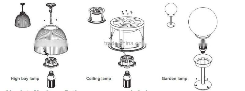 Singapore UL Listed LED Corn Lamps,10W with SAMSUNG 5630 LEDs and Rubycon Capacitors, 360degree Integrated led corn lamp