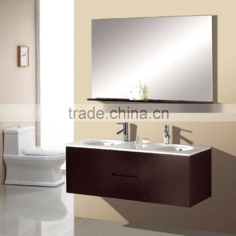 Comtemporary Style Factory Price Double Sink Bathroom Vanity