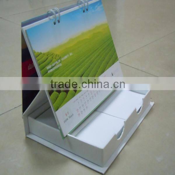 Printed standing desk calendar 2015 in different shape