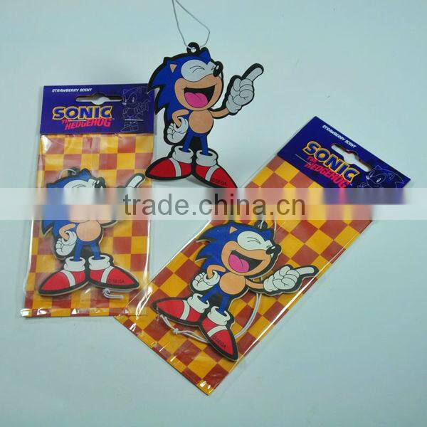 2015 new products hot sale hanging paper car air fresher