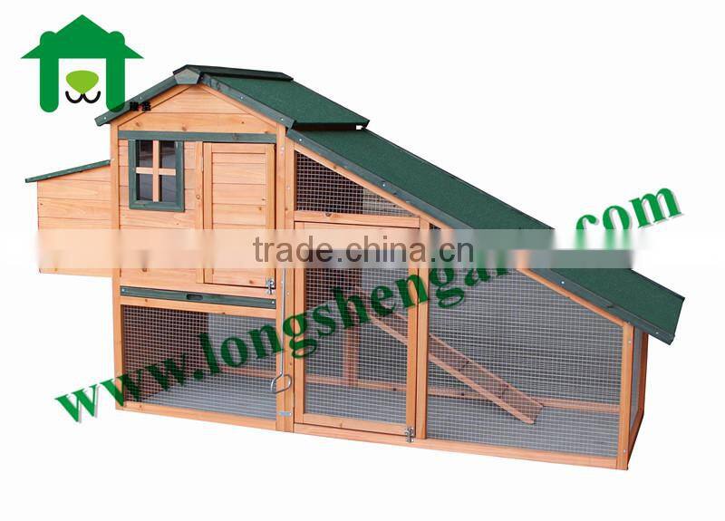 Wooden chicken coop hen house