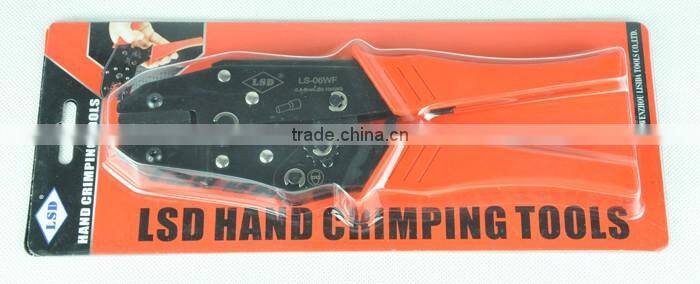 china wholsale pliers LS-06WF 0.5-6mm2 20-10awg wire-end ferrules crimping tool lsd brand ratchet crimping pliers