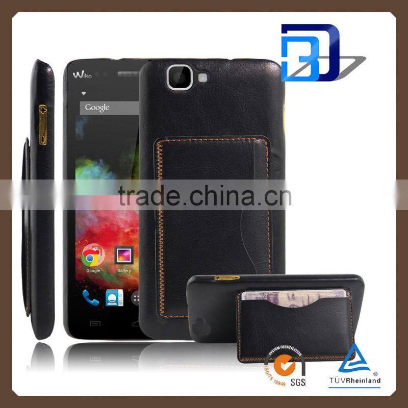 Manufacturer Wholesale Flip PU Leather Back Wallet card pocket Kickstand cover For Wiko Rainbow 4G fast delivery