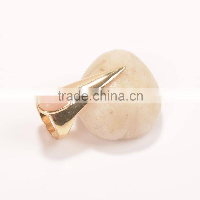 New Designs Fingernail Shaped Fake Gold Ring