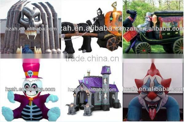 Halloween Decoration Inflatable Black Cat with Pumpkin