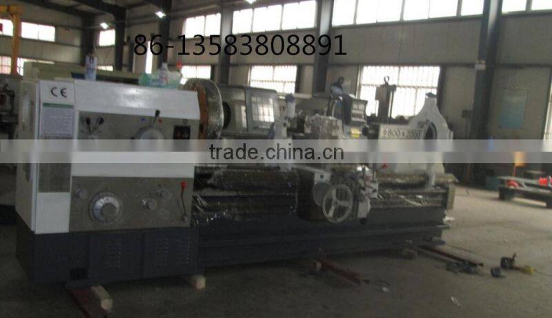 2015hheavy duty CW6280 big bore common lathe conventional horizontal lathe with high qaulity