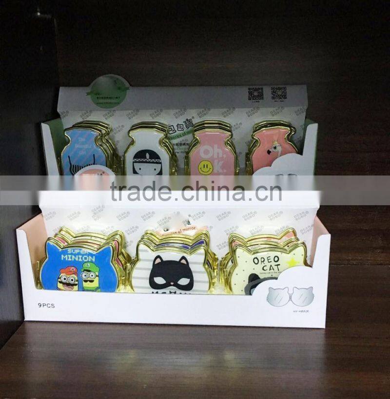 Custom promotion wholesale leather travel mirror