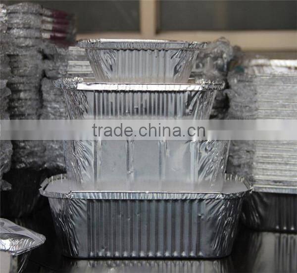 Food Grade Aluminum Baking Pans Rectangle For Meat Loaf