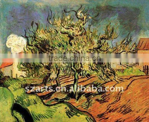 Framed huge modern canvas art