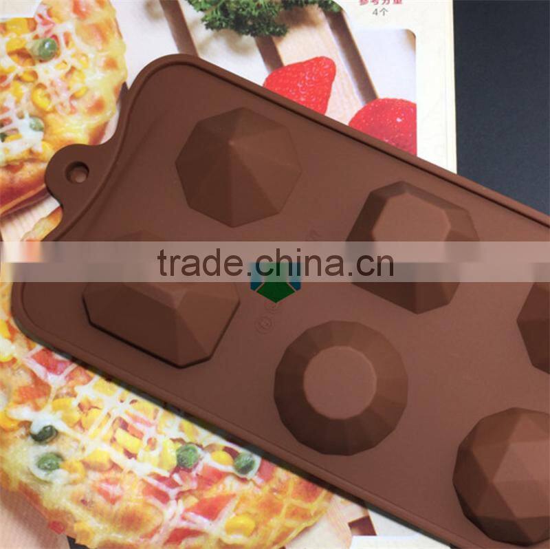 CTBED-224 Cholocate Mold 6 Even Jewel Safe Silicone Cake Mould Not Dyeing Not Fade Silicone Break Apart Chocolate Bar Mold