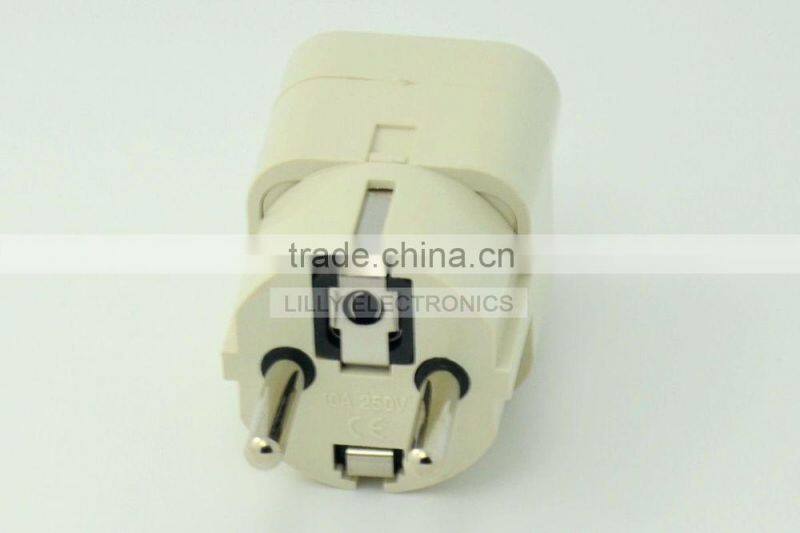 Travel Adapter AU US UK to EU AC Conversion Electrical Plug Universal 250V 10A
