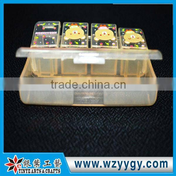 carton shape clear PP beauty organizer box