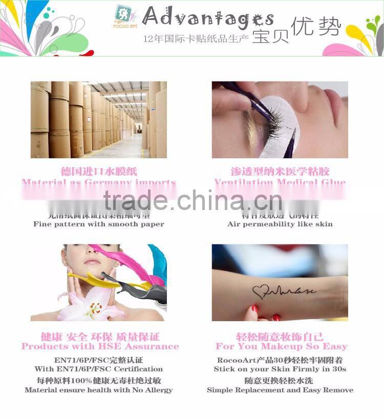 custom strawberry temporary tattoo stickers