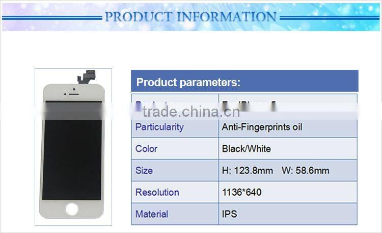> 3" Screen replacement for iphone 5 lcd screen clone