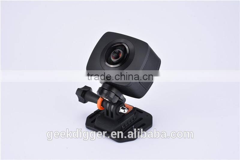 Digital Camera 360 Degree with dual lens 220 Degree Fisheye with HD 960P/30fps AMK200S 8.0MP WiFi Action Camera