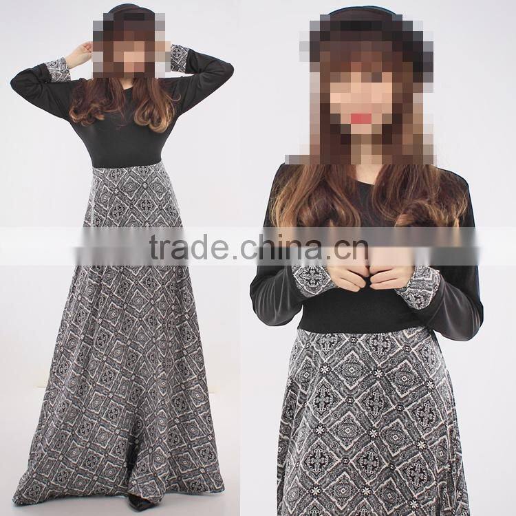 OEM service China factory custom made Wholesale arabic slim abaya dress for fat women