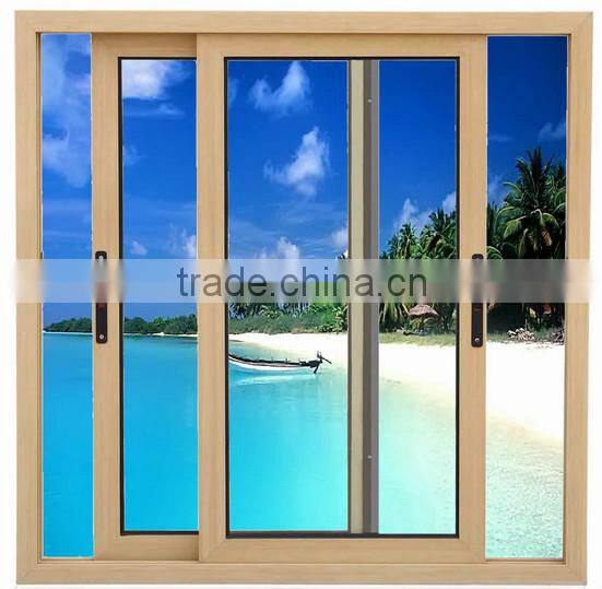 exterior aluminum wood folding door polish in foshan