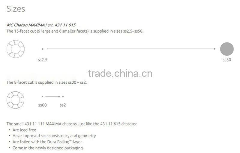 Original PRECIOSA MC Chaton Maxima, Violet Point Back Rhinetsone