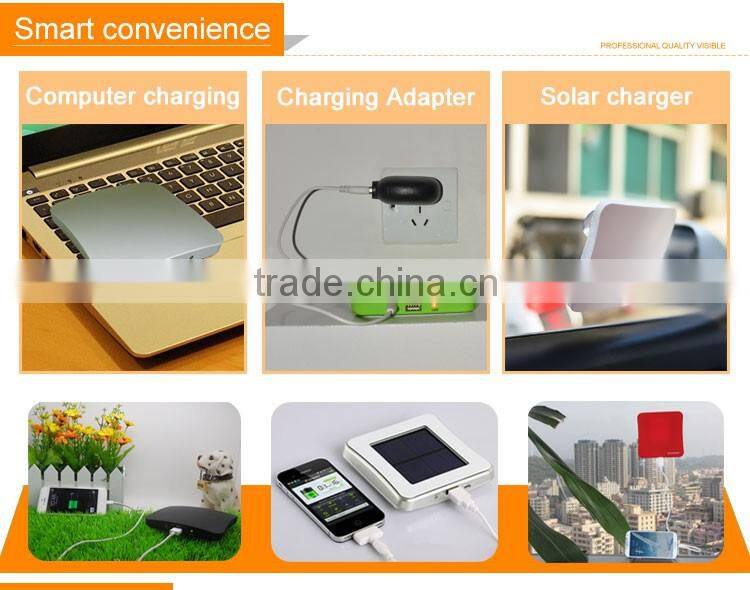 solar power bank for smart phone, waterproof USB window solar charger